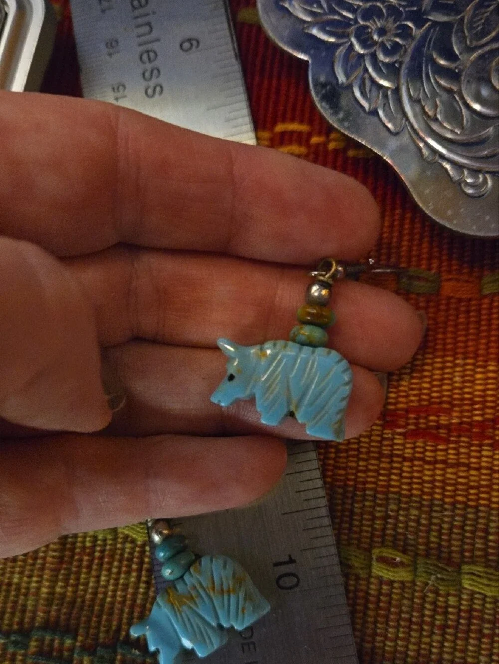 Zuni Fetish Artisan charming turquoise